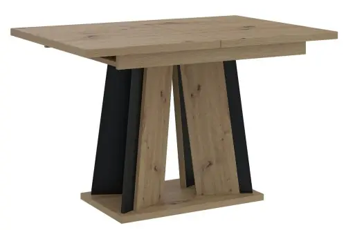 Stół jadalniany rozsuwany 120-160 cm artisan-czarny DORA I Tylko dziś