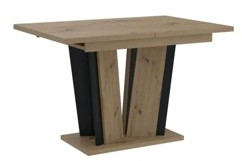 Stół rozkładany 120-160 cm artisan-czarny DORA II Hit sprzedaży