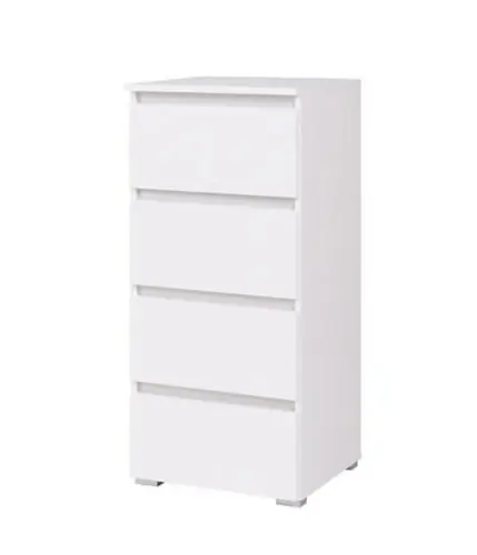 Mała komoda z szufladami 45 cm biała sonoma dąb riviera COZMO C7 Szybka wysyłka