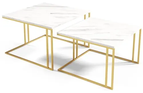 Ława do salonu 2w1 na metalowych nogach ASTER Wyprzedaż