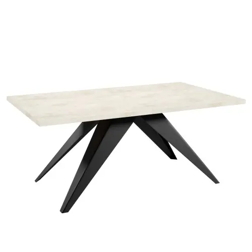 Stół nowoczesny rozkładany 140-240 White Chromix metalowe nogi SENTO Super okazja