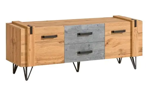 Szafka RTV do salonu 135 cm LOFTER 7 Ostatnia szansa