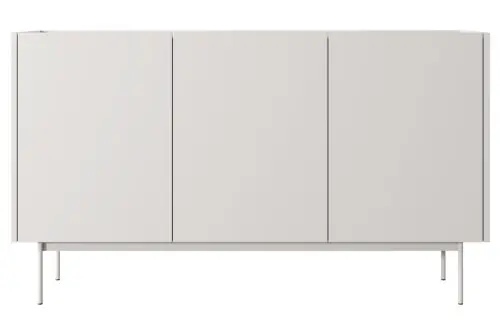Najlepsza cena Komoda szeroka na nóżkach Coral 144 cm w kolorze kaszmir