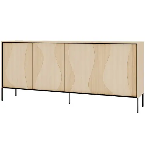 Komoda uchylna czterodrzwiowa LED 193 cm FLOW FW-04 Dodaj do koszyka