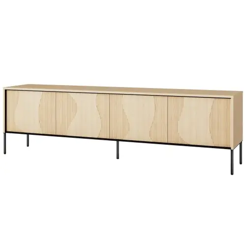 Szafka RTV z oświetleniem szeroka 193 cm FLOW FW-05 Premium