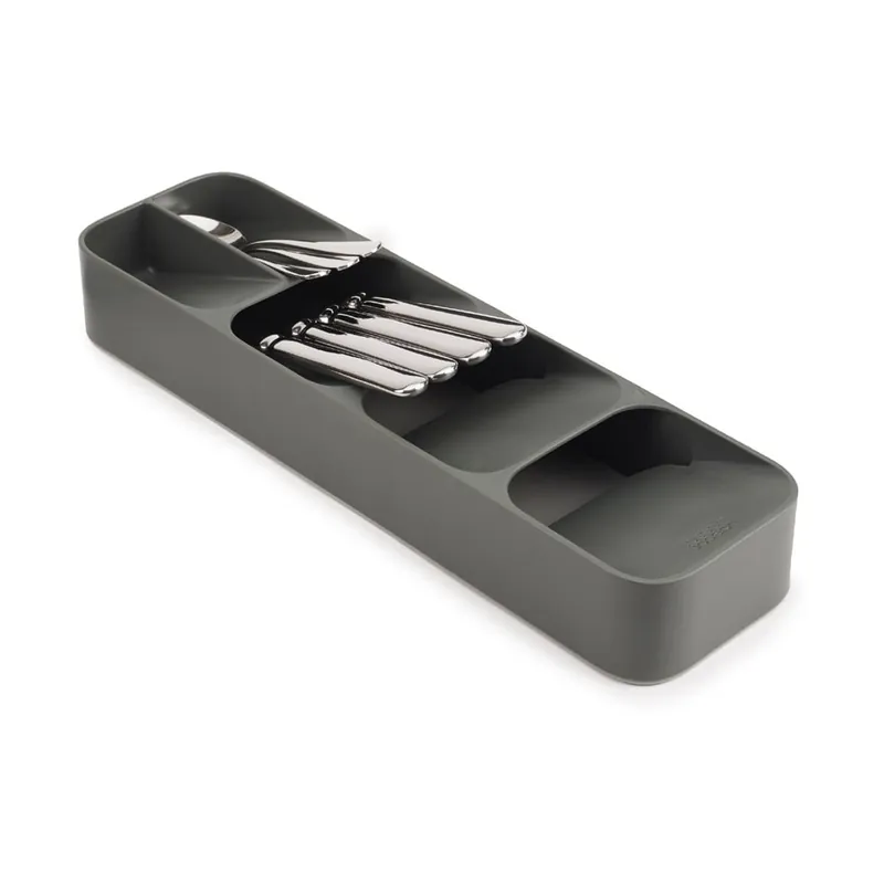 Szary plastikowy organizer na sztućce do szuflady 11 x 39,5 cm Duo – Joseph Joseph Bonami Wybór klientów