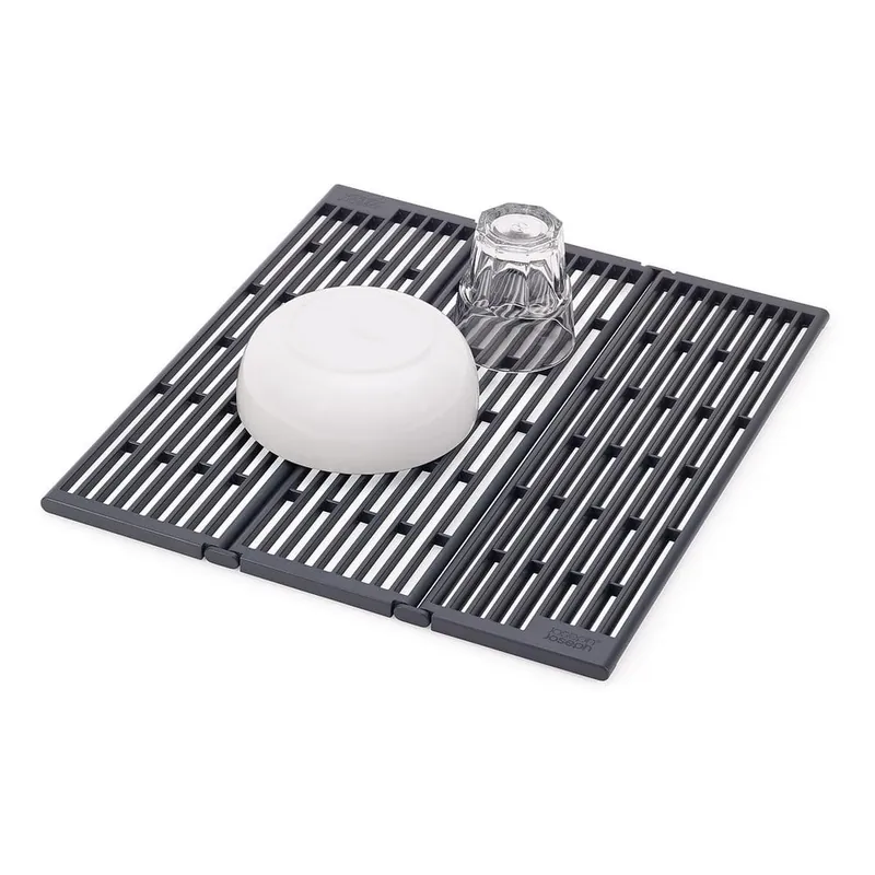 Taniej Szary regulowany plastikowy ociekacz na zlew 43x13 cm Platform – Joseph Joseph Bonami