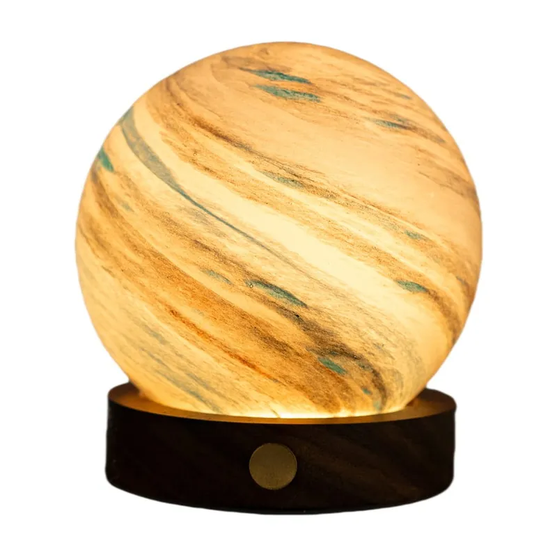 Wyjątkowa oferta Brązowa/w ciemnym naturalnym kolorze dekoracja świetlna na USB ø 8 cm Polar Cloud – Gingko Bonami