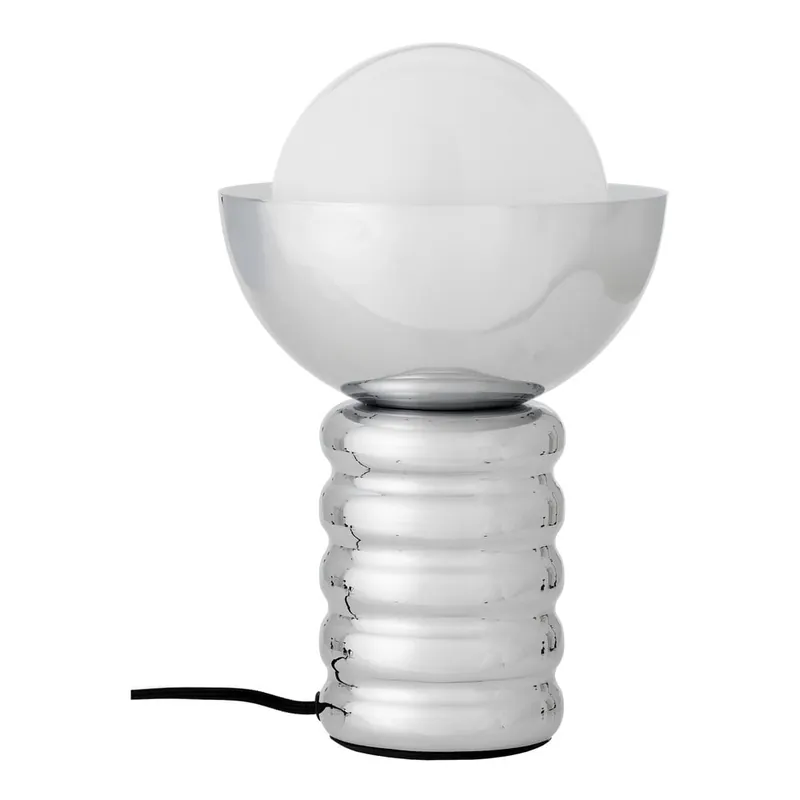 Lampa stołowa w kolorze srebra ze szklanym kloszem (wysokość 32 cm) Spike – Bloomingville Bonami Zamów teraz
