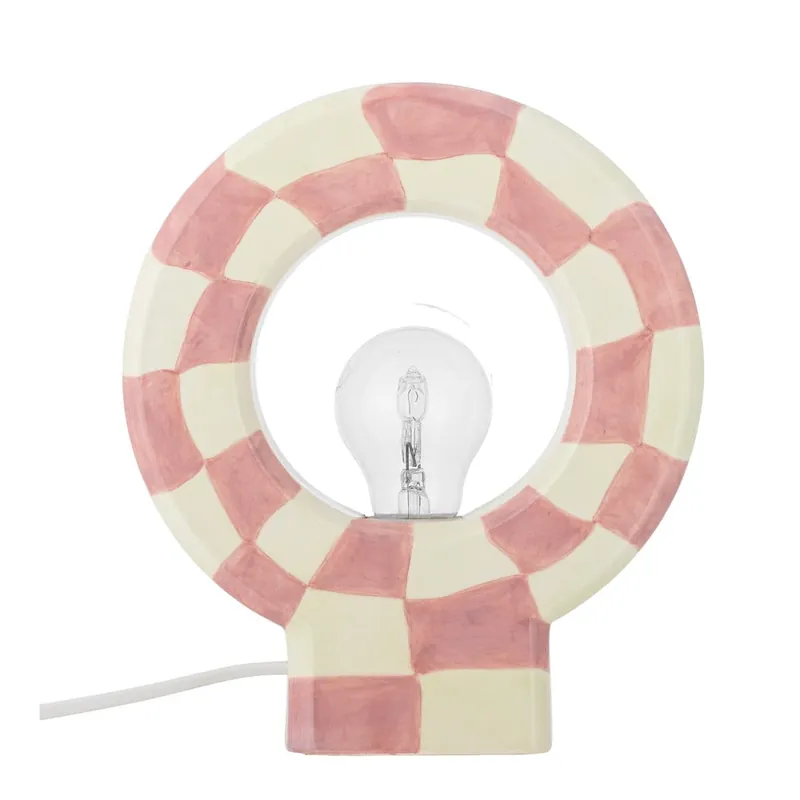 Promocja Różowa lampa stołowa (wysokość 23,5 cm) Vialini – Bloomingville Bonami