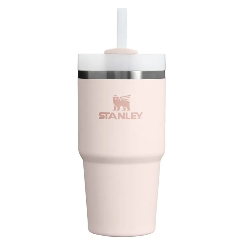 Jasnoróżowy termos ze słomką ze stali nierdzewnej 600 ml Quencher H2.0 FlowState Tumbler Rose Quartz – Stanley Bonami Tylko dziś