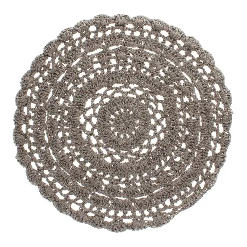 Hit sprzedaży Mata stołowa z mieszanki bawełny ø 35 cm Crochet – Rex London Bonami