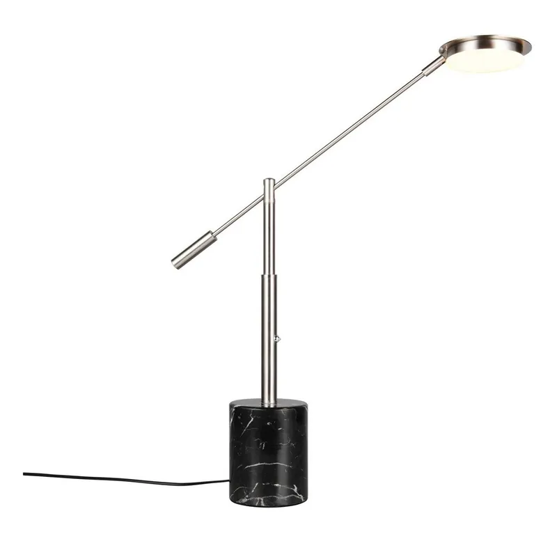 Zniżka Lampa stołowa LED w czarno-srebrnym kolorze (wysokość 65 cm) Fiore – Trio Select Bonami