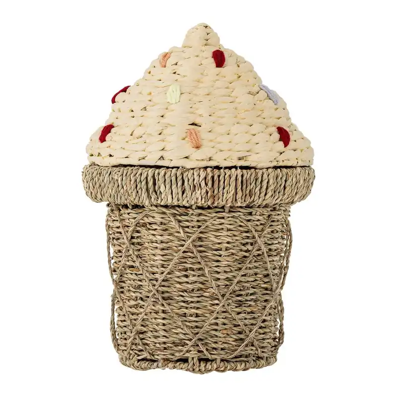 Dziecięcy kosz na zabawki z trawy morskiej w naturalnym kolorze ø 28x41 cm Cillie – Bloomingville Mini Bonami Darmowy zwrot