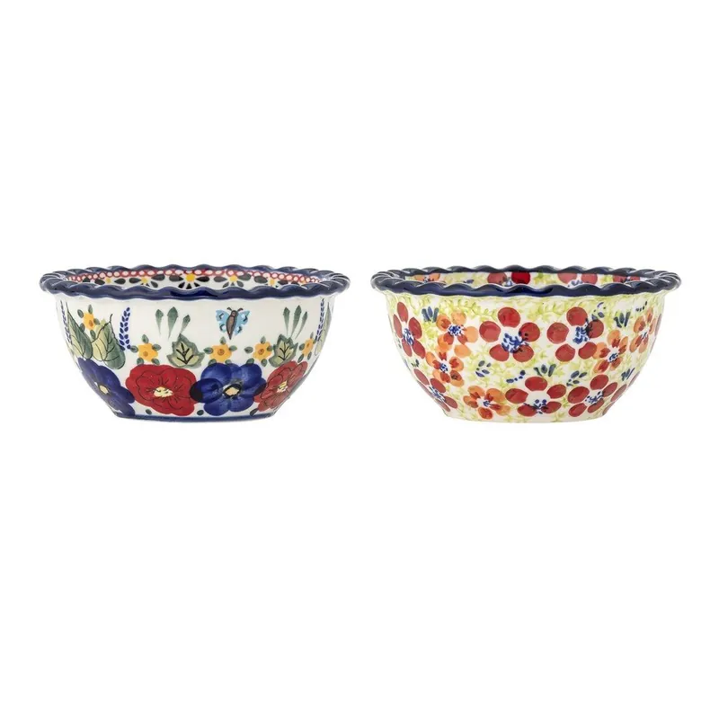 Kamionkowe miski zestaw do serwowania 2 szt. 380 ml Florist – Bloomingville Bonami Hit cenowy