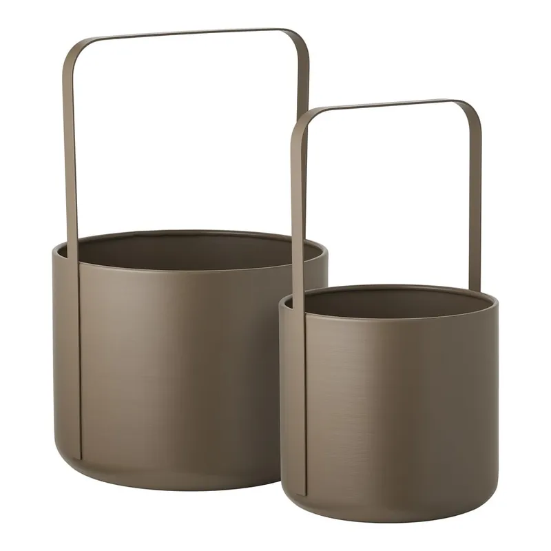 Wybór klientów Metalowe osłonki na doniczki zestaw 2 szt. ø 24,5 cm Tule – House Nordic Bonami