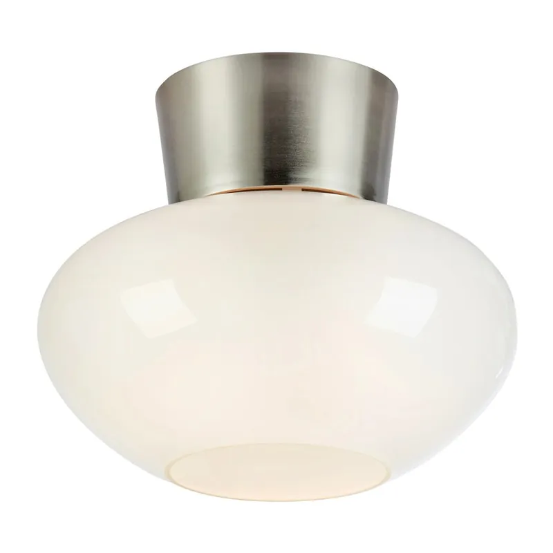 Lampa sufitowa w biało-srebrnym kolorze ze szklanym kloszem Malaga – Markslöjd Bonami Sprawdź teraz