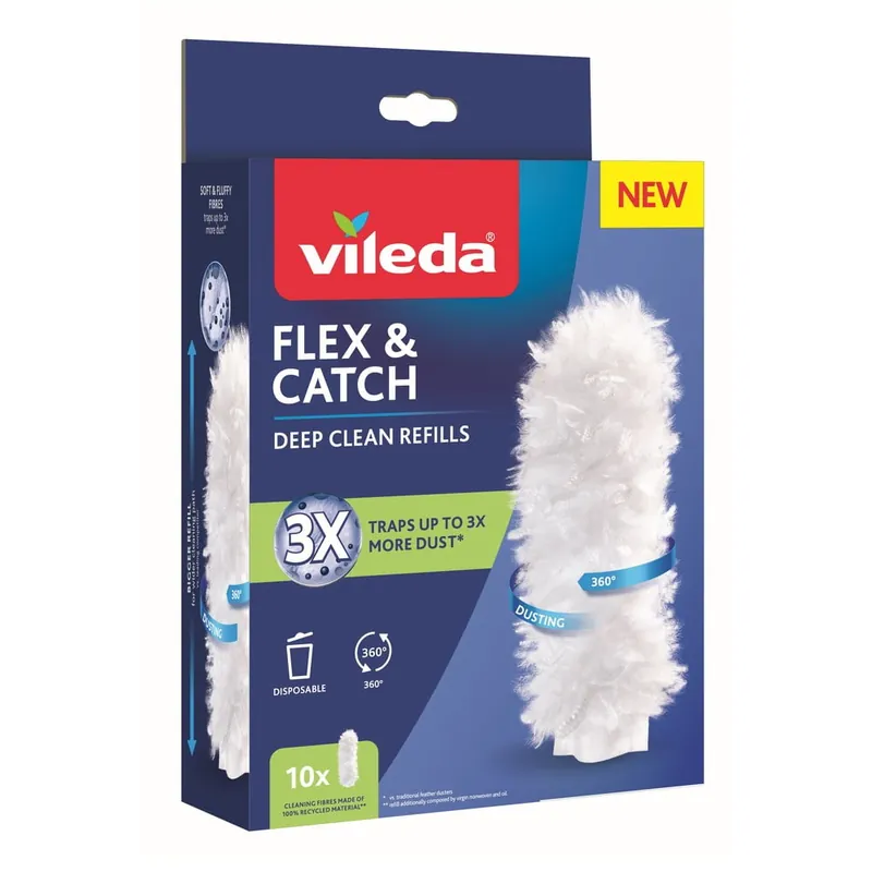 Zestaw zapasowych końcówek do miotełki do kurzu 10 szt. Flex&Catch – Vileda Bonami Tani