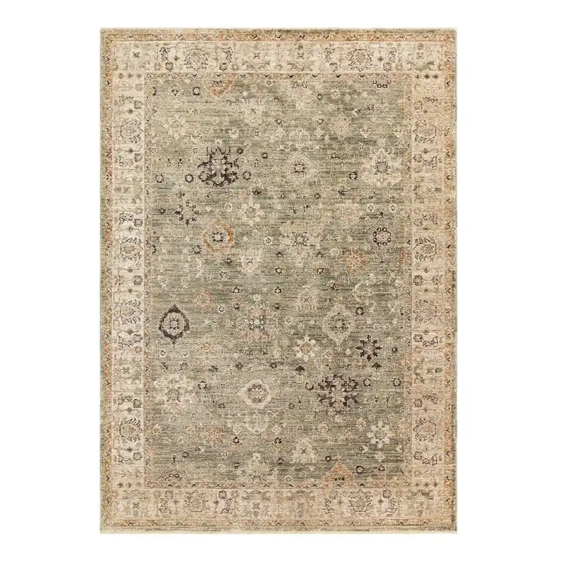 Zielony/beżowy dywan tkany ręcznie 120x160 cm Heriz Ornate – Asiatic Carpets Bonami Szybka wysyłka