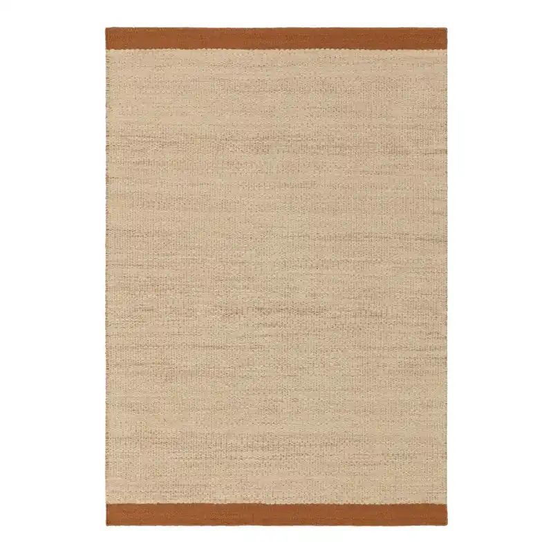 Szybka wysyłka Kremowy/w kolorze terakoty wełniany dywan tkany ręcznie 160x230 cm Lima Rust – Asiatic Carpets Bonami