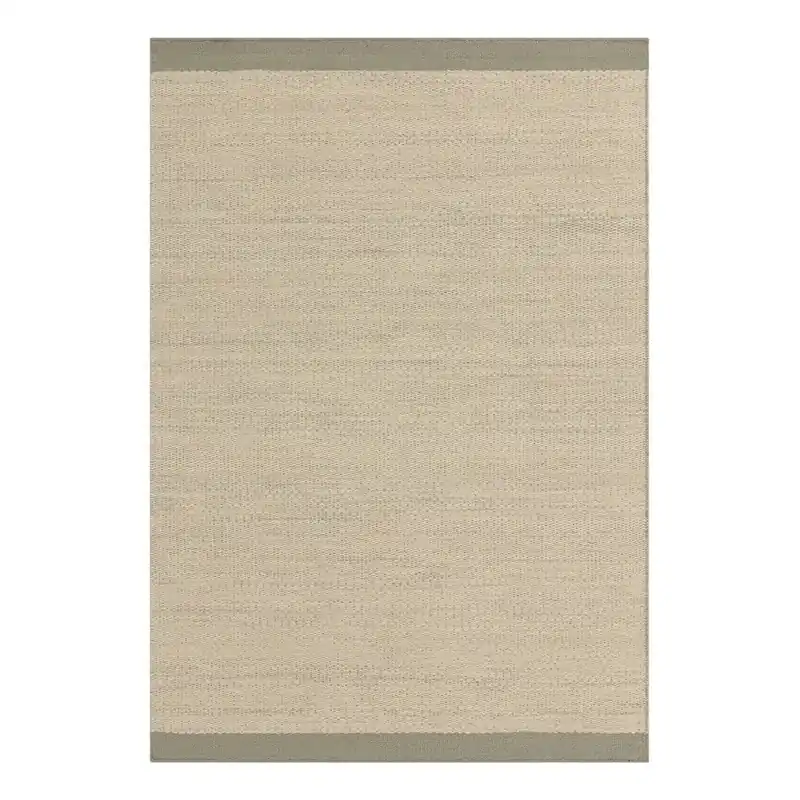 Kremowy/szałwiowy wełniany dywan tkany ręcznie 160x230 cm Lima Sage – Asiatic Carpets Bonami Bestseller