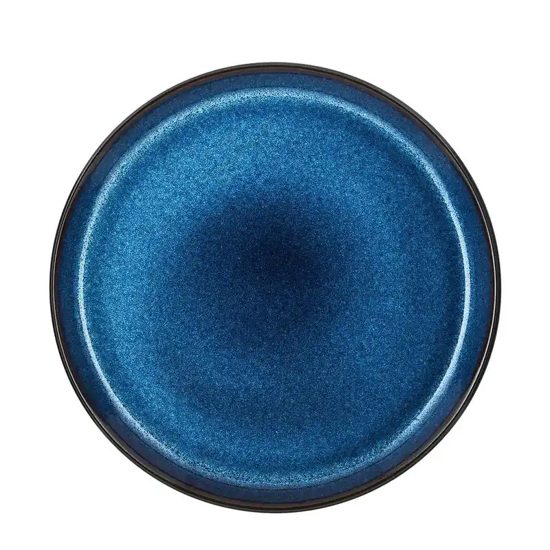 Nowość Czarno-niebieski kamionkowy talerz deserowy ø 21 cm Gastro Dark Blue/Black – Bitz Bonami