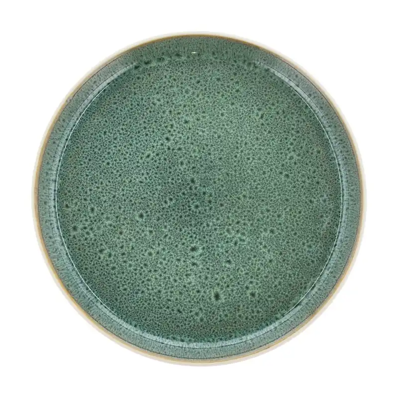 Biało-zielony kamionkowy talerz deserowy ø 21 cm Gastro White/Green – Bitz Bonami Super okazja