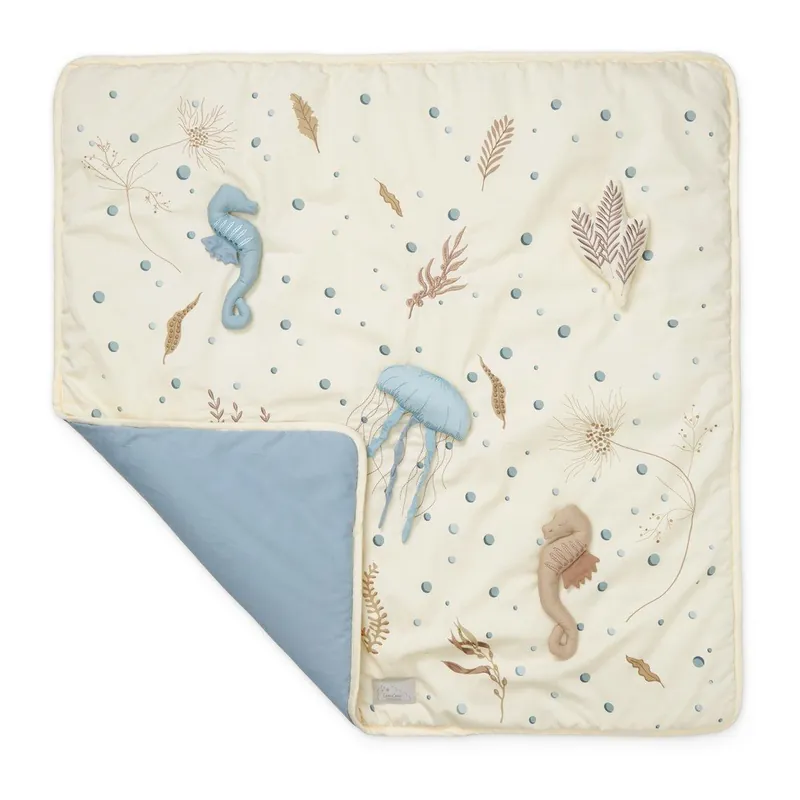 Hit sprzedaży Jasnożółta mata do zabawy dla dzieci 80x80 cm Sea Garden – Cam Cam Copenhagen Bonami