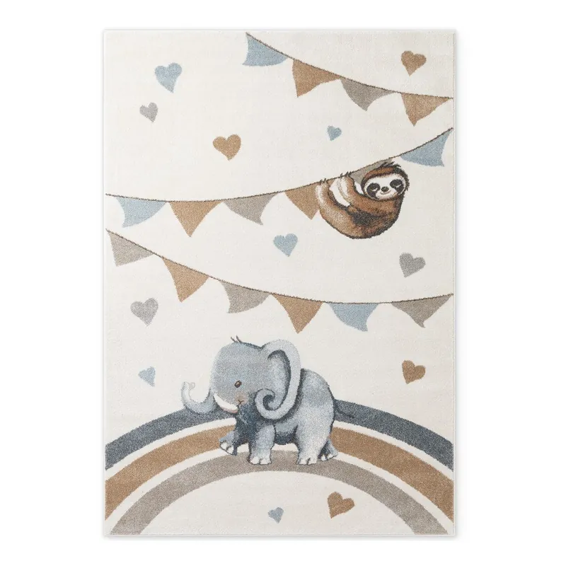 Szybka dostawa Kremowy dywan dziecięcy 120x170 cm Walk like an Elephant Rainbow Party – Villeroy&Boch Bonami