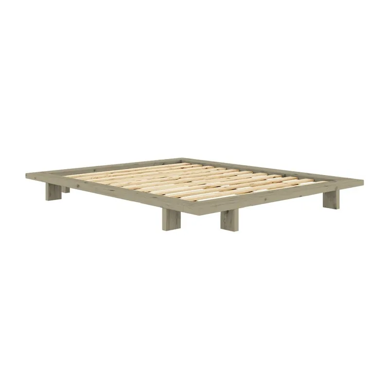 Szałwiowe łóżko dwuosobowe z litego drewna sosnowego bez zagłówka ze stelażem 180x200 cm Japan – Karup Design Bonami Dodaj do koszyka