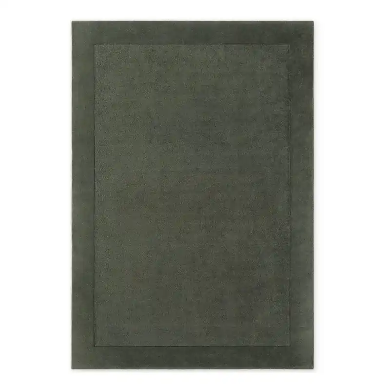 Oferta Ciemnozielony dywan z mieszanki wełny tkany ręcznie 80x150 cm Kari – Villeroy&Boch Bonami