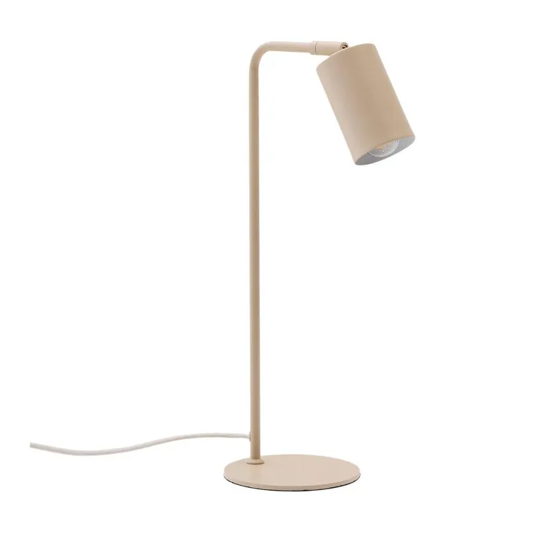 Wyprzedaż Beżowa metalowa lampa stołowa (wysokość 49 cm) Manie – Kave Home Bonami