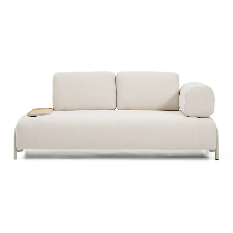 Promocja Beżowa sofa modułowa z tkaniny szenilowej 200 cm Compo – Kave Home Bonami