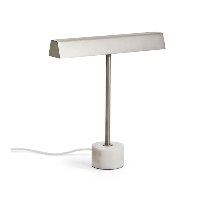 Bestseller Metalowa lampa stołowa w kolorze srebra (wysokość 32,5 cm) Lynor – Kave Home Bonami