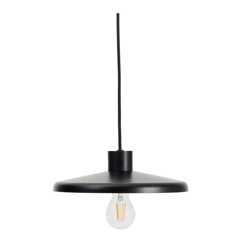 Czarna lampa wisząca z metalowym kloszem Nuvira – Kave Home Bonami Oferta