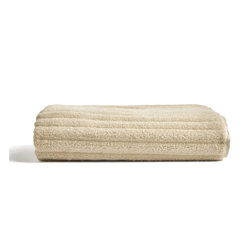 Popularny Beżowy bawełniany ręcznik kąpielowy frotte 70x140 cm Navira – Kave Home Bonami