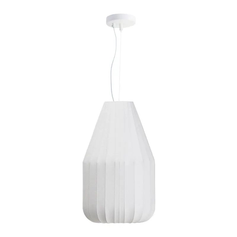 Hit sprzedaży Biała lampa sufitowa z tekstylnym kloszem ø 30 cm Somar – Kave Home Bonami