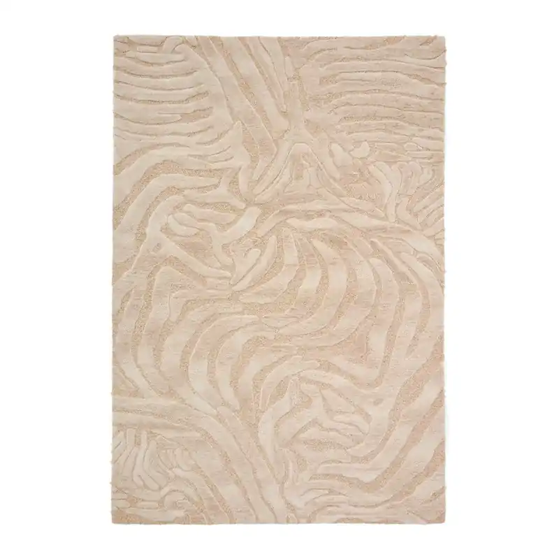 Darmowy zwrot Beżowy dywan z mieszanki wełny tkany ręcznie 200x300 cm Tribet – Kave Home Bonami