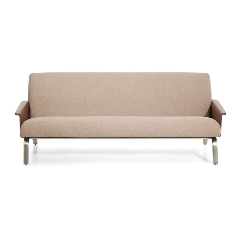 Super okazja Jasnobrązowa sofa z tkaniny szenilowej 205 cm Amsen – Kave Home Bonami