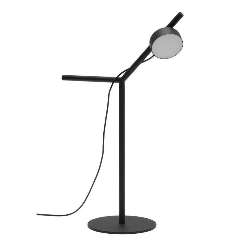 Czarna metalowa lampa stołowa LED ze ściemniaczem (wysokość 61,5 cm) Orey – Kave Home Bonami Tani