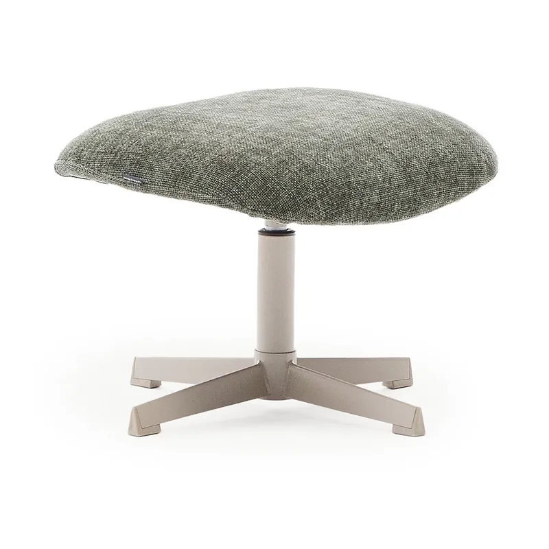 Oferta czasowa Zielony podnóżek z tkaniny szenilowej Teryl – Kave Home Bonami