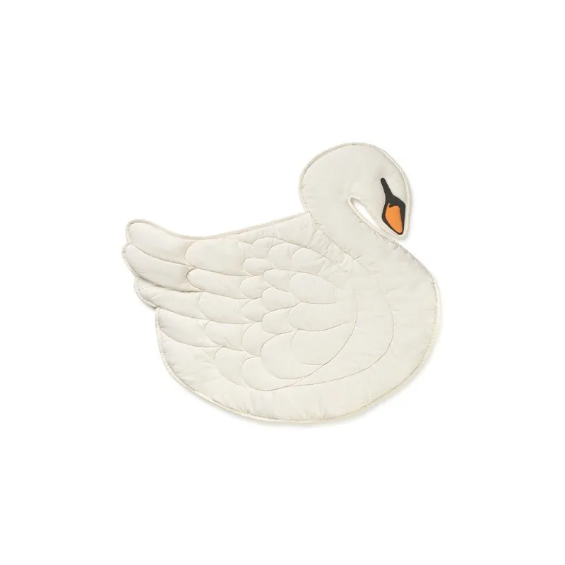 Kremowa mata do zabawy dla dzieci 100x110 cm Swan – Lorena Canals Bonami Taniej