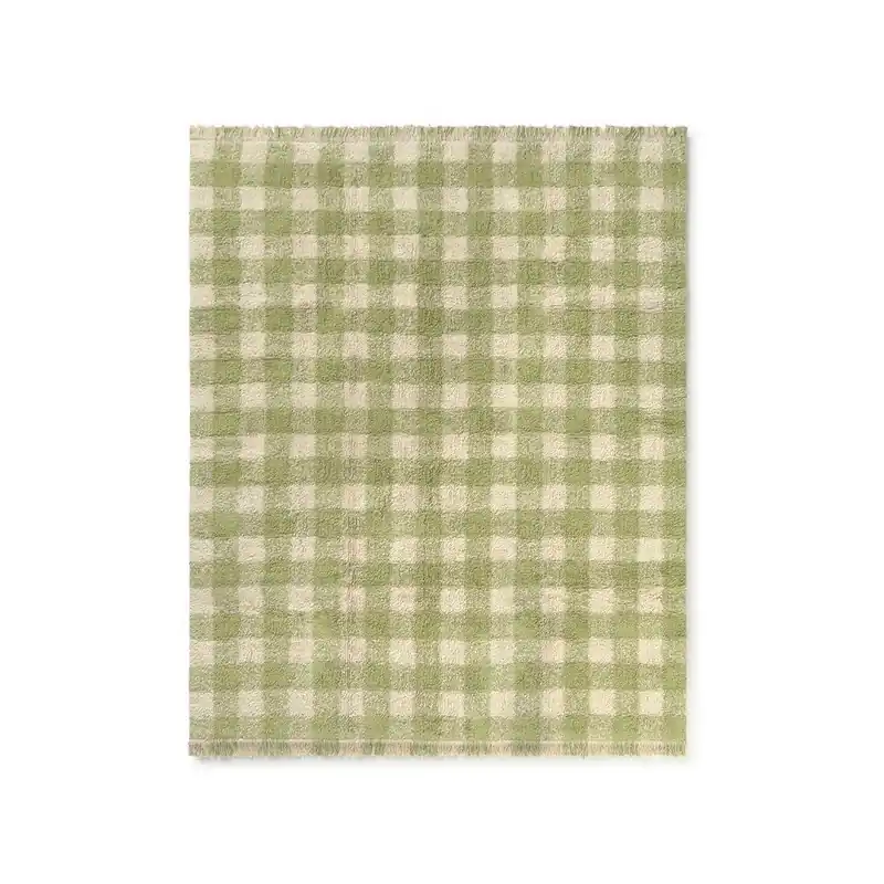 Zielony bawełniany dywan dziecięcy tkany ręcznie odpowiedni do prania 90x120 cm Vichy – Lorena Canals Bonami Oferta limitowana