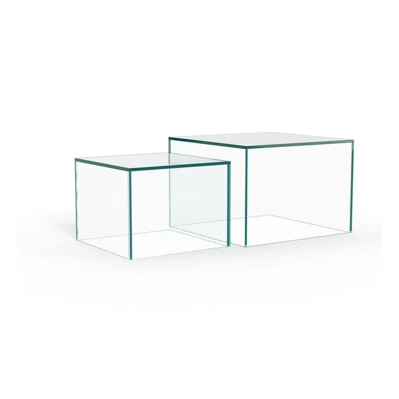 Ostatnia szansa Szklane stoliki zestaw 2 szt. 50x50 cm Dice – Actona Bonami