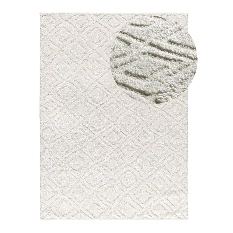 Biały dywan 152x235 cm Juno – Universal Bonami Wysoka jakość