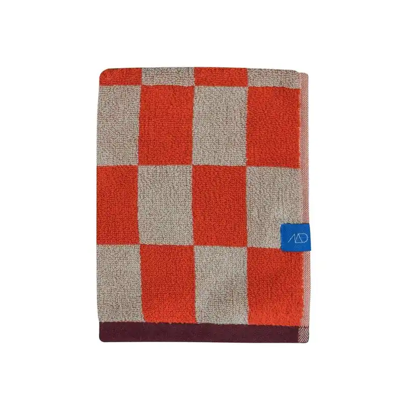 Pomarańczowo-beżowy ręcznik z bawełny organicznej frotte 50x90 cm Retro – Mette Ditmer Denmark Bonami Ekspresowa dostawa