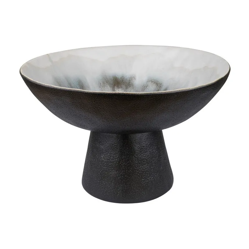Czarno-kremowa kamionkowa misa ø 31,5 cm By Hand – Mette Ditmer Denmark Bonami Nie przegap