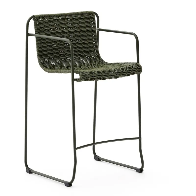 Zielony metalowy hoker ogrodowy Maurina – Kave Home Bonami Tani