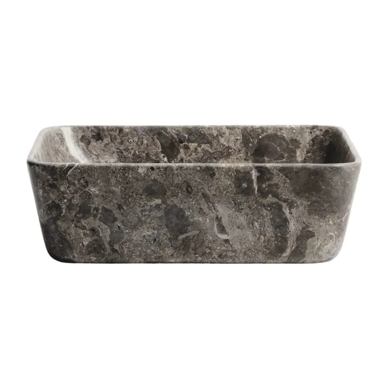 Szara kamienna umywalka 40x40 cm Darnen – Kave Home Bonami Ograniczona ilość
