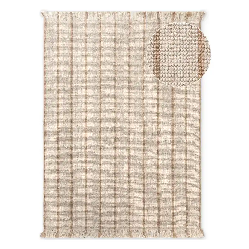 Wyjątkowa oferta Kremowy dywan z juty tkany ręcznie 160x230 cm Harvest Sierra – Elle Decoration Bonami